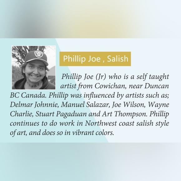 'Hummingbird' Pin Indigenous Design by Philip Joe, Salish - Picture 3 of 4